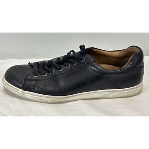 Vionic Baldwin Men 11 US Leather Sneaker Black Lace Up Comfort Shoes
